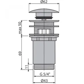 Водослив AlcaPlast A392ANTIC №2