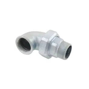 Американка оцинкованная угловая Gebo ВЗ DN32 1 1/4" №3
