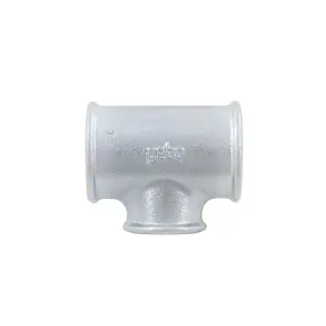 Тройник оцинкованный Gebo редукционный ВОВ DN40хDN25хDN40 1 1/2"х1"х1 1/2" №3