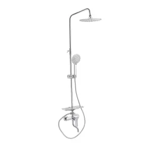 Душевая система универсальная Qtap Plava на три потребителя (с изливом) QT1004CRM Chrome №1
