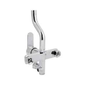 Душевая система универсальная Qtap Plava на три потребителя (с изливом) QT1004CRM Chrome №4
