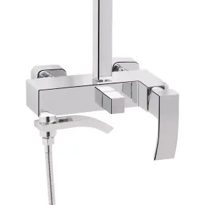 Душевая система универсальная Qtap Swan Cascada на три потребителя (с изливом) QTSWA111CRM45566 Chrome №4