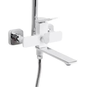 Душова система універсальна Qtap Presto на три споживачі (з виливом) QTPRE111CRW45580 Chrome/White №3