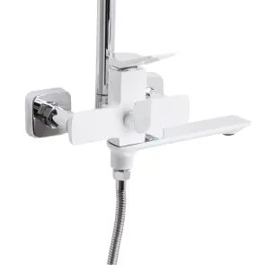 Душова система універсальна Qtap Presto на три споживачі (з виливом) QTPRE111CRW45580 Chrome/White №4