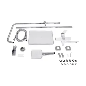 Душова система універсальна Qtap Presto на три споживачі (з виливом) QTPRE111CRW45580 Chrome/White №9