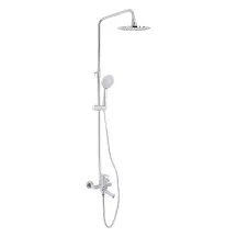 Душова система універсальна Lidz Latwa 1031 на три споживача (з виливом) (k35) Chrome LDLAT1031CRM48993
