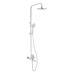 Душова система універсальна Lidz Latwa 1031 на три споживача (з виливом) (k35) Chrome LDLAT1031CRM48993 №1