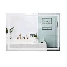 Зеркало Qtap Mideya MI1) 1200х800 с LED-подсветкой Touch, с антизапотеванием, димером QT2078F613W