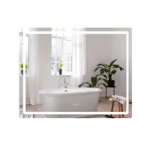 Зеркало Qtap Mideya (DC-F910) 1000х800 с LED-подсветкой Touch, с антизапотеванием, димером QT2078F910W