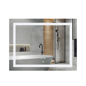 Зеркало Lidz Kubis (KU1) 1200х800 с LED-подсветкой Touch, с антизапотеванием, с димером, рег. яркости LDKUB120080049008 №1