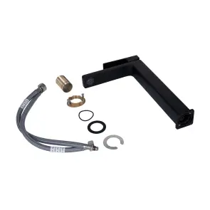 Смеситель для раковины Qtap Gemini высокий QTGEM269BLM45678 Black Matt №4