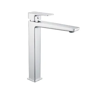 Змішувач латунний для раковини Lidz Orion 001FH високий (k25) LDORI001FHCRM48096 Chrome №1