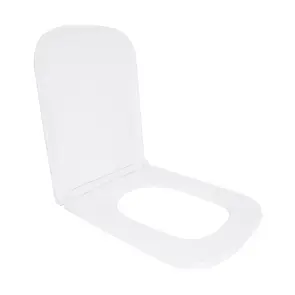 Сидіння для унітазу Qtap (Gemini 490) 428x344x37,5 мм, White, з мікроліфтом, Slim Duroplast, Quick Release QTSC179W49385 №3