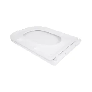 Сидіння для унітазу Qtap (Gemini 490) 428x344x37,5 мм, White, з мікроліфтом, Slim Duroplast, Quick Release QTSC179W49385 №4
