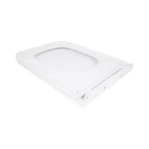 Сидіння для унітазу Qtap (Gemini 520) 448x357x38,5 мм, White, з мікроліфтом, Slim Duroplast, Quick Release QTSC179W49386 №4
