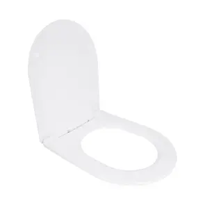 Сидіння для унітазу Qtap (Taurus 490) 422x360x30 мм, White, з мікроліфтом, Slim Duroplast, Quick Release QTSC179W49383 №3