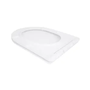 Сидіння для унітазу Qtap (Taurus 490) 422x360x30 мм, White, з мікроліфтом, Slim Duroplast, Quick Release QTSC179W49383 №4