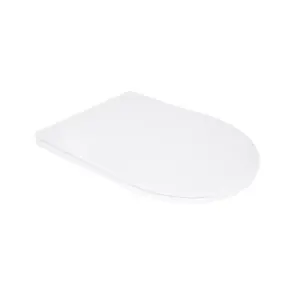 Сидіння для унітазу Qtap (Taurus 520) 455x365x38 мм, White, з мікроліфтом, Slim Duroplast, Quick Release QTSC179W49384 №1
