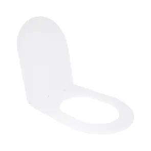 Сидіння для унітазу Qtap (Taurus 520) 455x365x38 мм, White, з мікроліфтом, Slim Duroplast, Quick Release QTSC179W49384 №3