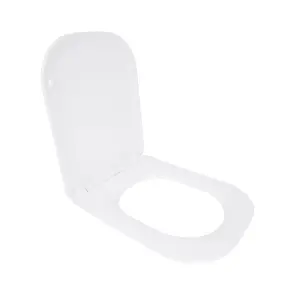 Сидіння для унітазу Qtap (Stork, Aquarius 630) 420x336x22 мм, White, з мікроліфтом, Slim Duroplast, Quick Release QTSC179W49263 №3