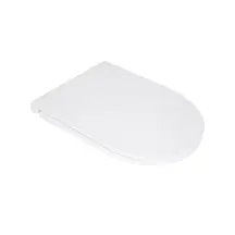 Сидіння для унітазу Qtap (Kolibri) 455×360×30 мм, White, з мікроліфтом Slim Duroplast, Quick Release QTST179W49488