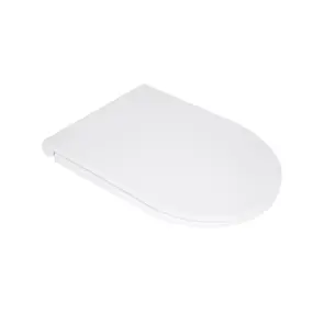 Сидіння для унітазу Qtap (Kolibri) 455×360×30 мм, White, з мікроліфтом Slim Duroplast, Quick Release QTST179W49488 №1