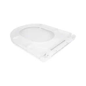 Сидіння для унітазу Qtap (Kolibri) 455×360×30 мм, White, з мікроліфтом Slim Duroplast, Quick Release QTST179W49488 №3