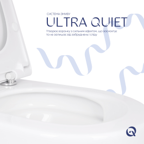 Унитаз подвесной Qtap Robin ML Ultra Quiet 490x365x325 мм, с сиденьем Soft-close MagLock, White QTROBML26W49621 №5