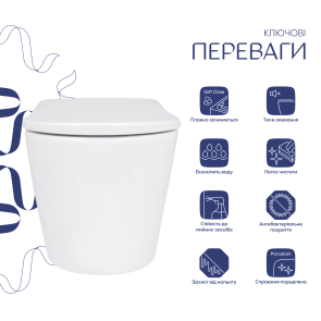 Унитаз подвесной Qtap Scorpio ML Ultra Quiet 490x365x325 мм, с сиденьем Soft-close MagLock, White QTSCOML26W49622 №3