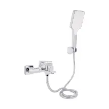Смеситель для ванной Qtap Crow с душевым гарнитуром QTCRO259CRM48646 Chrome