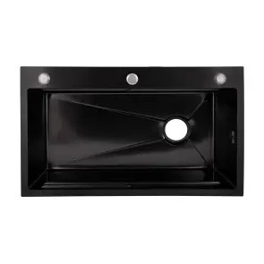 Lidz Handmade H7545B Мойка для кухни интегрированная Decor Black PVD Honeycomb 3,0/1,0 мм LDH7545BDECPVD48373 №3