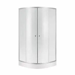 Набір Lidz душова кабіна Latwa SC90x90.SAT.LOW.FR, скло Frost 4 мм + піддон Kupala №1