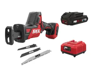 Пила шабельна акумуляторна безщіткова, SKIL 3475 CA Compact + енергокомплект 3110 АА 11071800202 (акумулятор 2,5 Ah, зарядний пристрій) промо-комплект №1
