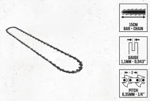 Ланцюг для ланцюгової пилки, SKIL 0512 11072739200 (2610S01707) №2
