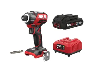 Винтоверт аккумуляторный безщеточный ударный, SKIL 3225 CA Compact + энергокомплект 3110 АА 11072000202 (аккумулятор 2,5 Ah, зарядное устройство) промо-комплект №1