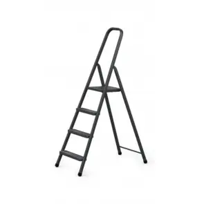 Стремянка стальная STARK SSLW 404 HOME BLACK №1