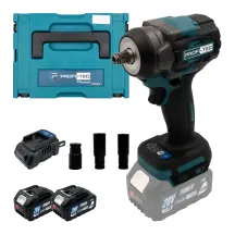 Аккумуляторный гайковерт PROFI-TEC PTW502 POWERLine (2×PT2040MP (4.0 Ач), зарядное устройство)