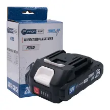 Аккумуляторная батарея PROFI-TEC PT2520MP POWERLine (20 В / 2.5 Ач, высокотоковая, с индикатором)