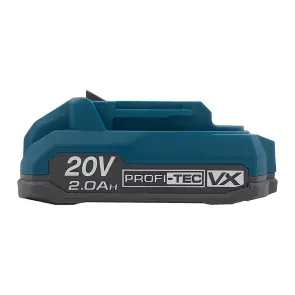 Акумуляторна батарея PROFI-TEC PT2020VX POWERLine (20 В / 2.0 Аг, високострумова, з індикатором) №2