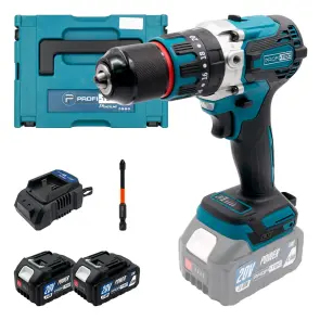 Акумуляторний дриль-шуруповерт PROFI-TEC DHP485BL POWERLine (2×PT2040MP (4.0 Аг), зарядний пристрій) №1