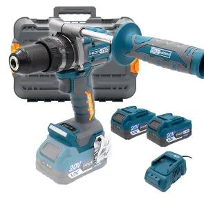 Аккумуляторная дрель-шуруповерт PROFI-TEC PPCD16020 UltraCore (2×PT2040VX (4.0 Ач), зарядное устройство) №1