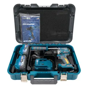 Аккумуляторная дрель-шуруповерт PROFI-TEC PPCD16020 UltraCore (2×PT2040VX (4.0 Ач), зарядное устройство) №10