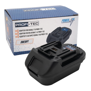 Адаптер PROFI-TEC DW20PT, з батареї DeWalt / Milwaukee на інструмент PROFI-TEC (Makita) №1