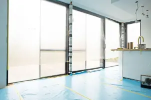 Плівка з малярною стрічкою Easy Mask Fine Line  4400 для зовнішних робіт  1100мм х 33 м №4