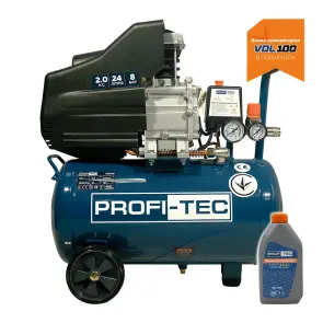 Компресор масляний PROFI-TEC OC-24 (24 л, 1.5 кВт, 195 л/хв) №2