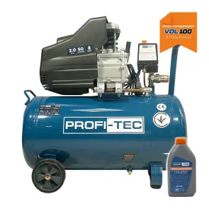 Компресор масляний PROFI-TEC OC-50 (50 л, 1.5 кВт, 200 л/хв) №2