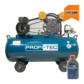 Компресор масляний PROFI-TEC OC-100V2 (100 л, 2.2 кВт, 415 л/хв) №2