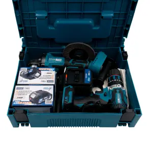 Акумуляторний набір інструментів PROFI-TEC Combo Set 2/9 POWERLine (PGA202, DHP485BL) (2×PT2040MP (4.0 Аг), зарядний пристрій) №7