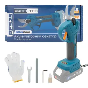 Аккумуляторный секатор PROFI-TEC PES25 UltraCore (без аккумулятора и зарядного устройства) №1