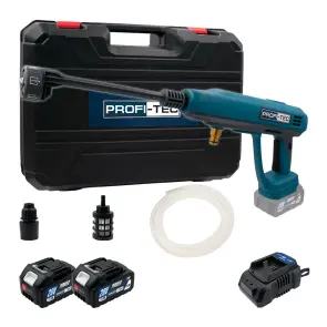 Аккумуляторная мойка высокого давления PROFI-TEC PHPW3020 POWERLine (2×PT2040MP (4.0Ач, зарядное устройство) №1